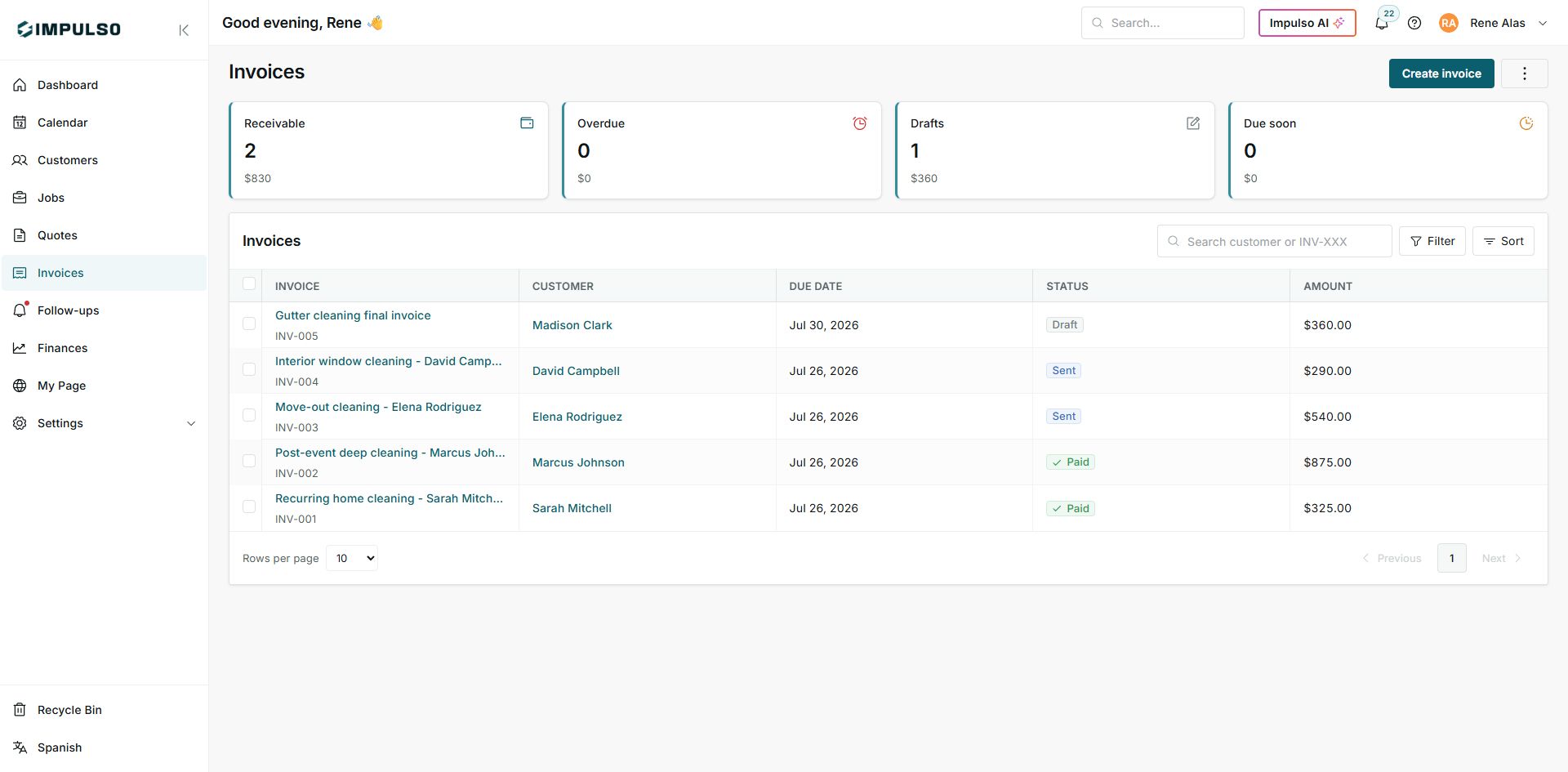 How to create an invoice