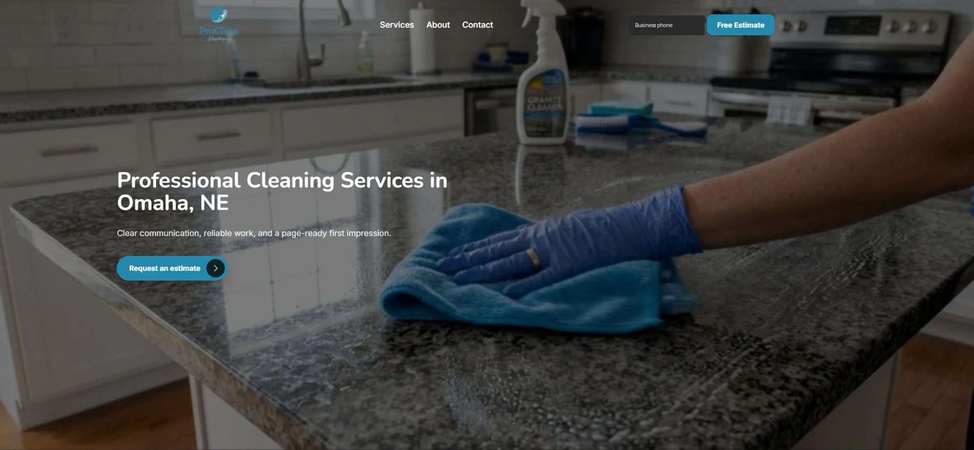 Impulso Pro screen: Public page form